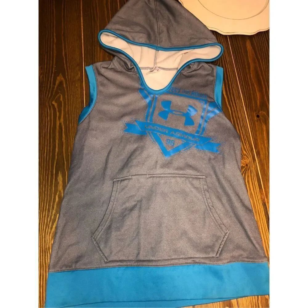 Under Armour Sleeveless Hooded Shirt boysYXL